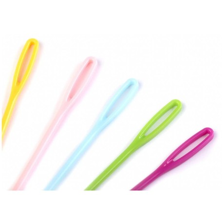 Przejdź do produktu Igły plastikowe z dużym oczkiem do przewlekania 75mm - 10 sztuk