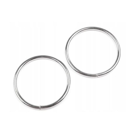 Przejdź do produktu Kółko metalowe srebrne 30mm  1 szt