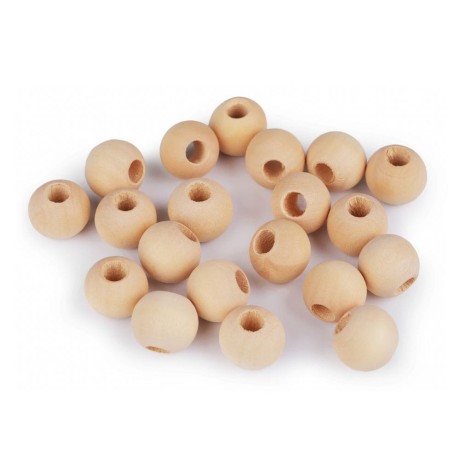 Przejdź do produktu Koraliki drewniane Ø15mm 10 szt