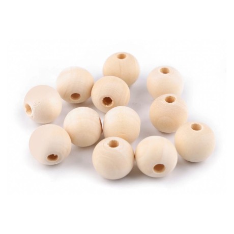 Przejdź do produktu Koraliki drewniane Ø20 mm 10 szt