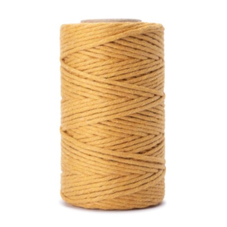 Przejdź do produktu Sznurek skręcany do makramy 2mm - MUSZTARDOWY