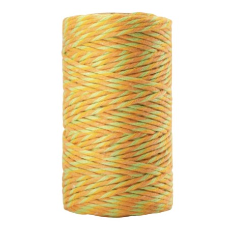 Przejdź do produktu Sznurek skręcany TWIST do makramy 2mm - TRZY POMARAŃCZE