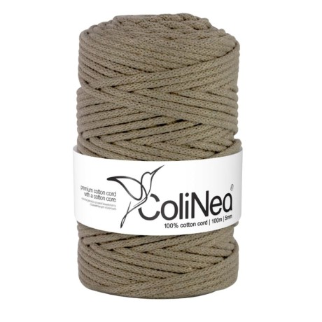 Przejdź do produktu Sznurek pleciony ColiNea do makramy 5mm - CIEMNY BEŻOWY