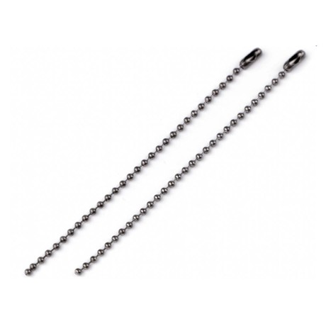 Przejdź do produktu Łańcuszek kulkowy 10 cm 10szt - CZARNY