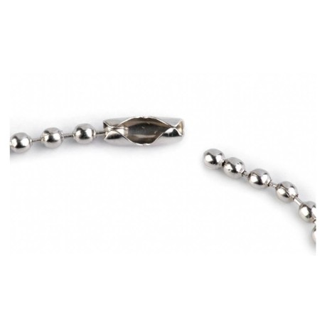 Przejdź do produktu Łańcuszek kulkowy 18 cm 10szt - SREBRNY