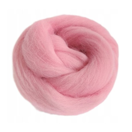 Przejdź do produktu Wełna czesankowa 100g - PUDROWY RÓŻ (Nr 54)