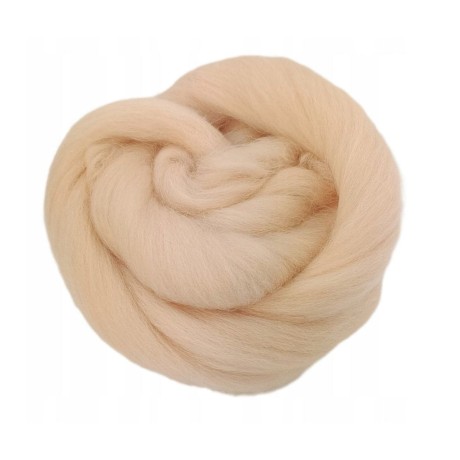 Przejdź do produktu Wełna czesankowa 100g - CIELISTY (Nr 38)