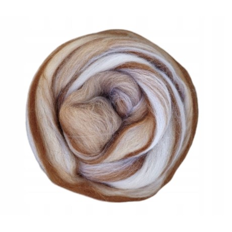 Przejdź do produktu Wełna czesankowa 100g - KARMELOVELOVE (Nr 118)