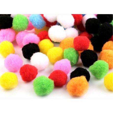 Przejdź do produktu Pompony kolorowe Ø20 mm 100 szt