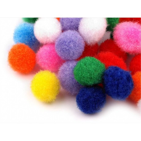 Przejdź do produktu Pompony kolorowe Ø10 mm 100 szt