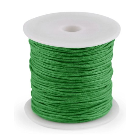 Przejdź do produktu Sznurek jubilerski woskowany 1mm 20-30m - zielony