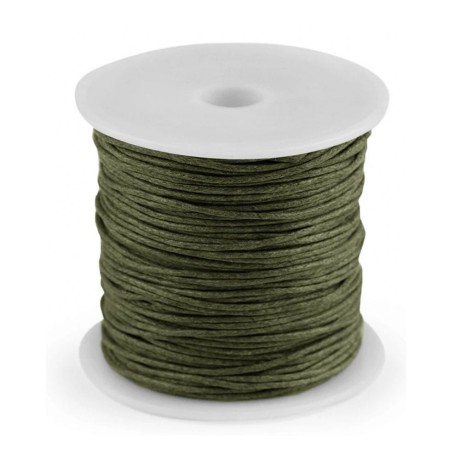 Przejdź do produktu Sznurek jubilerski woskowany 1mm 20-30m - khaki
