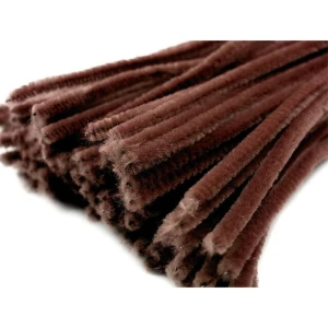 Druciki kreatywne brązowe 30cm 20szt