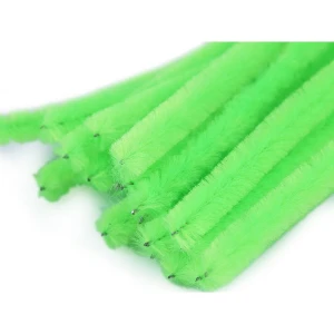 Druciki kreatywne neonowo zielone 30cm 20szt