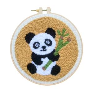 Zestaw do haftu pętelkowego Punch Needle - PANDA