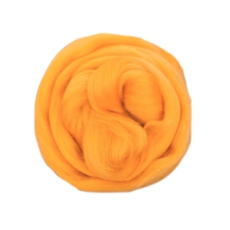 Przejdź do produktu Wełna czesankowa 100g - KLEMENTYNKA (Nr 128)