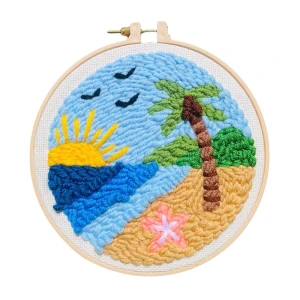 Zestaw do haftu pętelkowego Punch Needle - PLAŻA