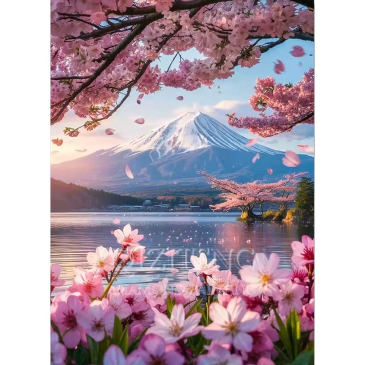 Haft diamentowy Mozaika Diamond Painting - Góra Fuji.jpg