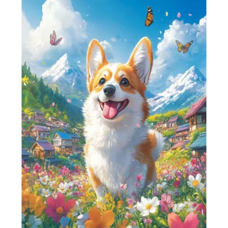 Obraz do malowania po numerach - Corgi.jpg
