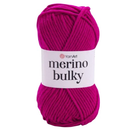 Przejdź do produktu Włóczka YarnArt Merino Bulky 8041 fuksja