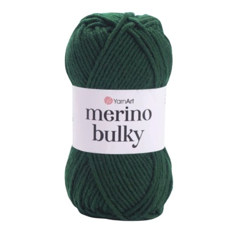 Przejdź do produktu Włóczka YarnArt Merino Bulky 590 ciemny zielony