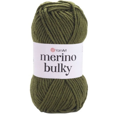 Przejdź do produktu Włóczka YarnArt Merino Bulky 530 oliwkowy