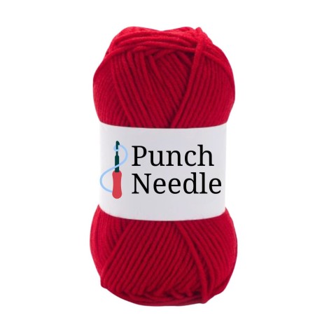 Przejdź do produktu Włóczka do Punch Needle - czerwona