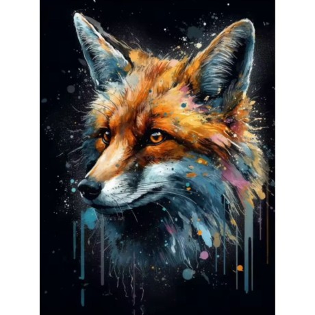 Przejdź do produktu Haft Diamentowy Mozaika Diamond Painting 30x40cm - Lisek