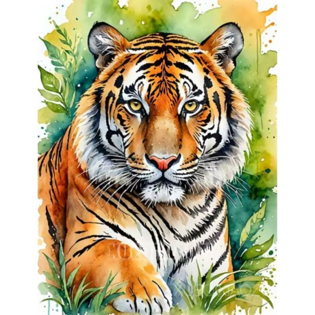 Przejdź do produktu Haft Diamentowy Mozaika Diamond Painting 30x40cm - Tygrys
