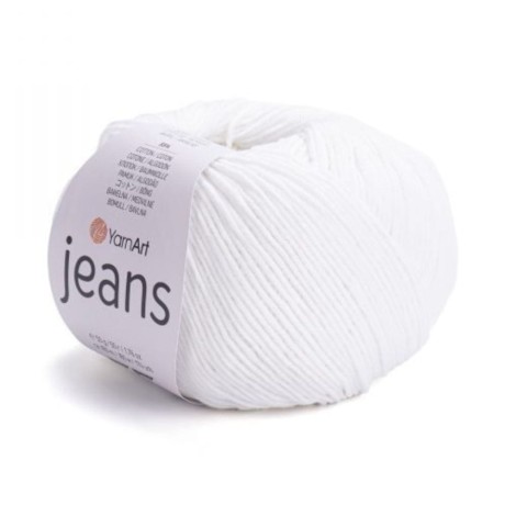Przejdź do produktu Włóczka YarnArt Jeans 01 biały
