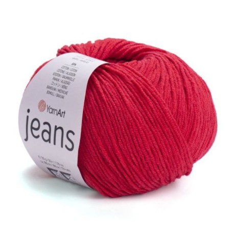 Przejdź do produktu Włóczka YarnArt Jeans 90 czerwony