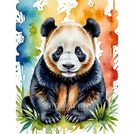 Przejdź do produktu Haft Diamentowy Mozaika Diamond Painting 30x40cm - Panda