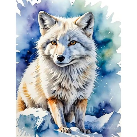 Przejdź do produktu Haft Diamentowy Mozaika Diamond Painting 30x40cm - Wilk