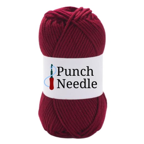 Przejdź do produktu Włóczka do Punch Needle - bordowa