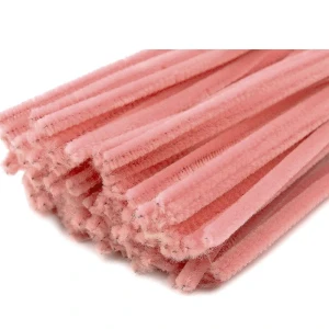 Druciki kreatywne kwiatowy róż 30cm 20szt 