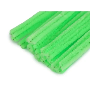 Druciki kreatywne neonowa limonka 30cm 20szt