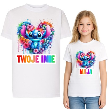 Przejdź do produktu Koszulka dziecięca z nadrukiem STITCH z imieniem