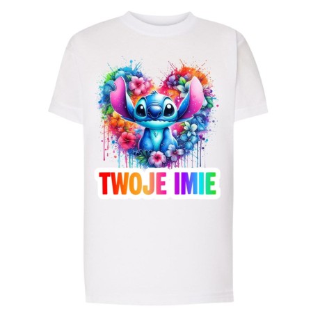 Przejdź do produktu Koszulka dziecięca z nadrukiem STITCH z imieniem