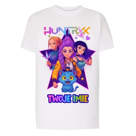 Przejdź do produktu Koszulka dziecięca z nadrukiem HUNTRIX K-Pop z imieniem