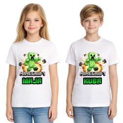 Koszulka personalizowana z nadrukiem MINECRAFT CREEPER (wzór 3).jpg