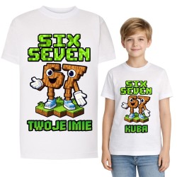 Koszulka dziecięca z nadrukiem z imieniem MINECRAFT SIX SEVEN 67.jpg
