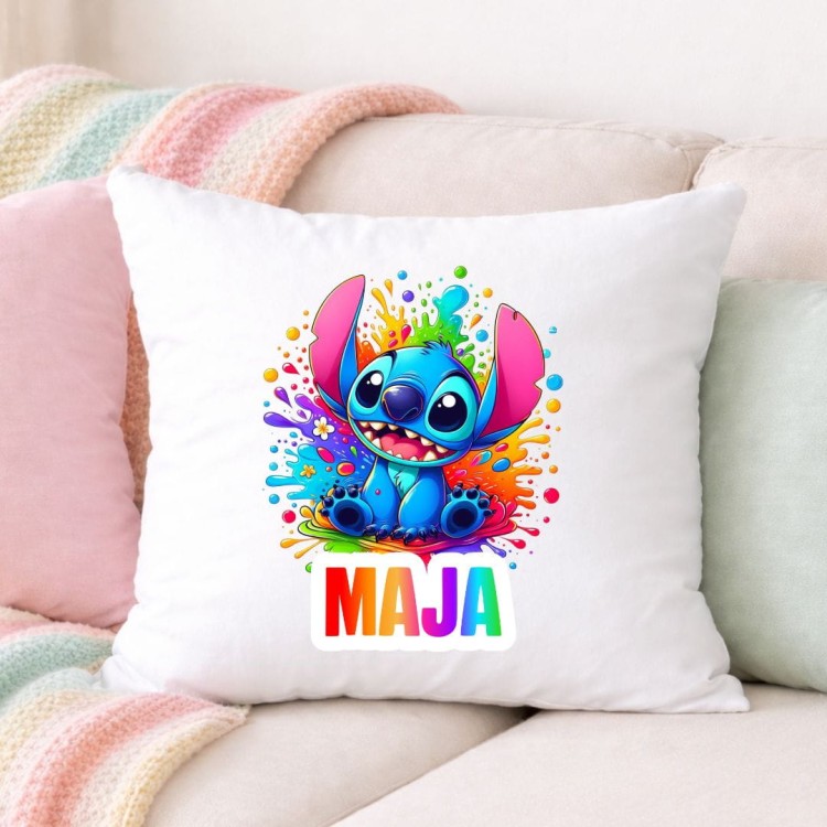 Poduszka STITCH personalizowana z imieniem (wzór 1).jpg