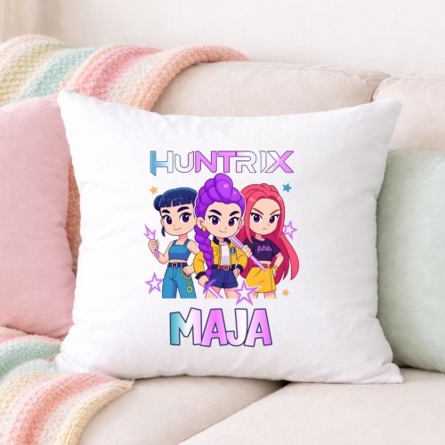 Poduszka HUNTRIX K-Pop z personalizowanym imieniem (wzór 5).jpg