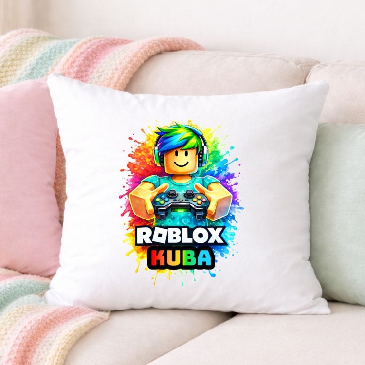 Poduszka ROBLOX personalizowana z imieniem (wzór 1).jpg