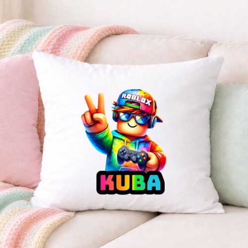 Poduszka ROBLOX personalizowana z imieniem (wzór 2).jpg