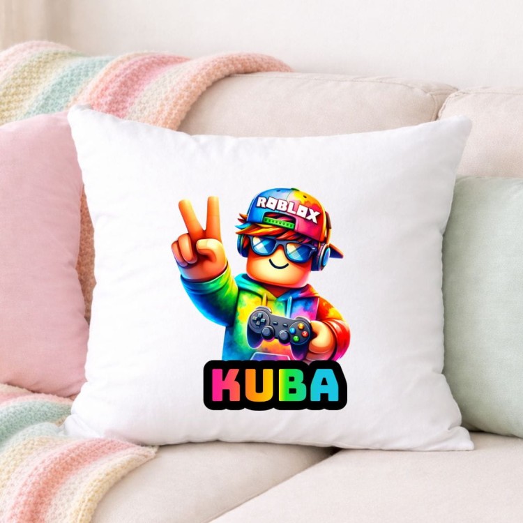 Poduszka ROBLOX personalizowana z imieniem (wzór 2).jpg