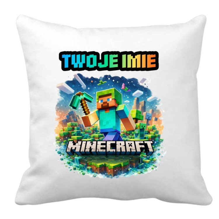 Poduszka MINECRAFT z imieniem - prezent dla dziecka (wzór 2).jpg