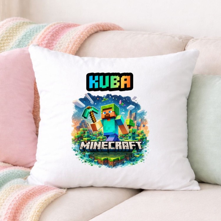 Poduszka MINECRAFT personalizowana z imieniem (wzór 2).jpg