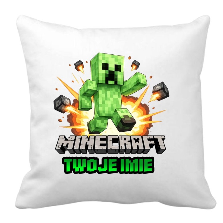 Poduszka MINECRAFT z imieniem - prezent dla dziecka (wzór 3).jpg
