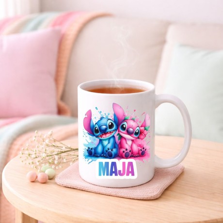 Przejdź do produktu Kubek STITCH z imieniem dla dziecka prezent